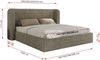 Polsterbett Bett mit Holzlattenrost Schlafzimmer Bett Doppelbett gepolstertes Kopfteil Foam Matratze - EMORA CLASSIC - 140x200 cm - Grau Strukture - MIRO LUX Bild 4