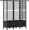 vidaXL Hochbeet mit Rankgitter und Dach Schwarz 163,5 x 40 x 142 cm PP 3423125 Bild 5