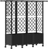 vidaXL Hochbeet mit Rankgitter und Dach Schwarz 163,5 x 40 x 142 cm PP 3423125 Bild 2