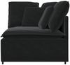 vidaXL Modulares Sofa Eckmodul mit Kissen Schwarz 100 cm 4104464 Bild 3
