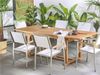 Gartentisch Holz Heller Holzfarbton JAVA Bild 3