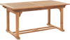 Gartentisch Holz Heller Holzfarbton JAVA Bild 4