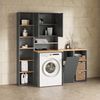 Livinity® Wäscheschrank Paolina, Anthrazit/Goldkraft Eiche, 40.2x88.2 cm mit Wäschkorb (1-St) Bild 3