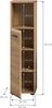 Standschrank hoch (B/H/T: 30x110x30 cm) in Artisan Oak Nachbildung und Artisan Oak Nachbildung Bild 4