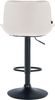 Barhocker 2er Set TAMPA - Creme, Samt, Schwarz Barhocker mit Lehne Barstuhl Tresenhocker Tresenstuhl Kneipenhocker Kneipenstuhl Bild 5