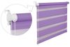 Doppelrollo Duorollo 55 cm breit 200 cm lang lila violett inkl. Seilzug Fensterrollo Klemmrollo Jalo Bild 3