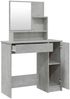 vidaXL Schminktisch-Set Betongrau 86,5x35x136 cm 3114150 Bild 5