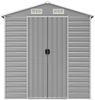 vidaXL Gartenhaus Hellgrau 191 x 215 x 198 cm Verzinkter Stahl 3188243 Bild 4