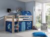 Kinderbett Karolina 210x114x106 Massivholz Natur Textilset Astro 2 Bild 2