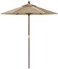 Sonnenschirm, Terrassenschirm mit Holzmast Taupe 196x231 cm Bild 4