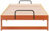 vidaXL Bettrahmen Braun 90 x 190 cm Massives Kiefernholz 873153 Bild 5