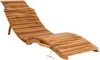 Klappbare Lounge Teak Sonnenliege TEIRA Bild 2