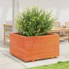 vidaXL Pflanzkübel Wachsbraun 80x80x49,5 cm Massivholz Kiefer 3282531 Bild 3