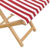 Klappstuhl Anglerstuhl Gartenstuhl Buche massiv Stoff rot-weiß 2 Stück V-10-216N-14 Bild 5