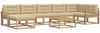 vidaXL Outdoor-Sofagarnitur 8 pcs Weiß und Beige 3386797 Bild 2