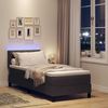 vidaXL Boxspringbett mit Kopfteil Dunkelbraun 80 x 200 cm Stoff 3342243 Bild 5