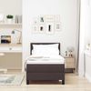 vidaXL Boxspringbett mit Kopfteil Dunkelbraun 80 x 200 cm Stoff 3342243 Bild 4