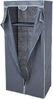 Koopman Campingschrank Kleiderschrank Stoffschrank 160x75 cm Grau Stecksystem (1-St) 160x75x46cm, Kleideraufbewahrung, Metall / Polyester, Bügelstange Bild 3