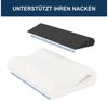 ROYGBIV Kopfkissen Ergonomisches Nackenkissen aus Memory Foam, Wellendesign, Atmungsaktiver & Waschbarer Bezug 60 x 38-10/12 cm Bild 4