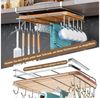 BlingBin Hängekorb Einhängekorb Mit Haken, Schrankkorb Küchenregal Ohne Bohren (1er Set, 1 St, Produktabmessungen: 26 × 25 × 11 cm), Schneidebrett-Organizer,Edelstahl-Aufbewahrungsregal für Küche Bild 2