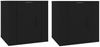 vidaXL TV-Wandschränke 2 Stk. Schwarz 40x34,5x40 cm 816643 Bild 2