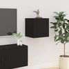 vidaXL TV-Wandschränke 2 Stk. Schwarz 40x34,5x40 cm 816643 Bild 3