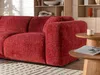 Vente-unique - POGNI Sofa StoffStoff Rot - B 165 cm x H 73 cm x L 280 cm Bild 3