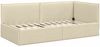 vidaXL Eckbettgestell mit Kopfteil Creme 80 x 200 cm Stoff 42016453 Bild 4