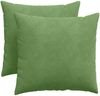 vidaXL Sofakissen 2 Stück Hellgrün 50 x 50 cm Cordstoff 42013974 Bild 2