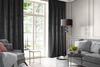 Samtvorhang Velours Vorhänge zum Wohnzimmer Prachtvoll Elegant schwarz 140x270 cm Kräuselband Bild 5
