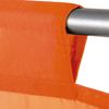 Transparente Bistrogardine Raffoptik mit Stangendurchzug in Voile, schlicht und modern in vielen verschiedenen Farben erhältlich (90 x 110 cm / apricot - orange) Bild 2