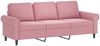 vidaXL 2-tlg. Sofagarnitur mit Kissen Rosa Samt 3202253 Bild 4