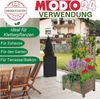 Modo24 Blumenkasten aus Kiefernholz, Pflanzkübel Holz, Hochbeet Blumentopf, Balkonkasten, Blumenkübel Outdoor Holzkiste Garten Terrasse, Imprägniert Wetterfest Bild 3