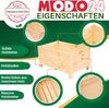 Modo24 Blumenkasten aus Kiefernholz, Pflanzkübel Holz, Hochbeet Blumentopf, Balkonkasten, Blumenkübel Outdoor Holzkiste Garten Terrasse, Imprägniert Wetterfest Bild 2
