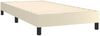 vidaXL Boxspringbett mit Matratze Creme 90x190 cm Kunstleder 3144233 Bild 5
