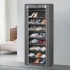 JEOBEST Schuhregal Schuhschrank 10 Ebenen, Metallgestell, Shoe Rack Schuhaufbewahrung mit Staubdichtem Bild 2