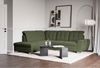 Selsey 'Jamaal' Ecksofa mit Schlaffunktion und Stauraum linksseitig, khaki Bild 3