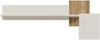 Forte OAK SQUERE Wandregal mit Ablage 190, elegantes Wandregal mit Beleuchtung, Holzwerkstoff, Mauvella Eiche Holzdekor/Sand, 187,4 cm breit x 77,6 cm hoch x 21,9 cm tief Bild 2