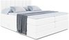 ALTDECOR 'OTTA KING' Boxspringbett, (Multipocket-Matratze H4, H3 Bonellfederung, Topper, Kopfteil), Weiß Kunstleder, 180 x 200 cm Bild 2