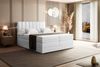 ALTDECOR 'OTTA KING' Boxspringbett, (Multipocket-Matratze H4, H3 Bonellfederung, Topper, Kopfteil), Weiß Kunstleder, 180 x 200 cm Bild 4