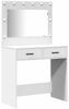 vidaXL Schminktischset mit LED mit Schubladen 3 pcs Weiß Holzwerkstoff 3334281 Bild 5