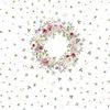 Heckett & Lane Satin Bettwäsche 155x220 Ghirlanda White Rosen Blütenkranz Romantik Bild 3