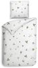 Heckett & Lane Satin Bettwäsche 155x220 Ghirlanda White Rosen Blütenkranz Romantik Bild 2