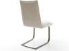 Freischwinger Lelio-Flex Webstoff Soft Beige Freischwinger flach Effektfinish Titan Taschenfederkern Bild 5