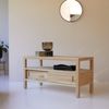 Tikamoon TV-Schrank Anton TV Schrank aus massivem Teakholz 100 cm Bild 3