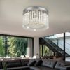 LED Deckenleuchte, Glasstäbe, Chrom, Durchmesser 37cm Bild 4