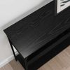 Konsolentisch, Beistelltisch, Konsole mit Regal Schwarz Eichen-Optik 100 x 29 x 75 cm Bild 4