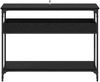 Konsolentisch, Beistelltisch, Konsole mit Regal Schwarz Eichen-Optik 100 x 29 x 75 cm Bild 5