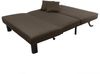 Faltsofa Kalomira Bezug Flachgewebe Metall schwarz / braun 21488 Bild 2
