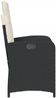 vidaXL Gartensessel Verstellbar mit Kissen Schwarz Poly Rattan 365160 Bild 5